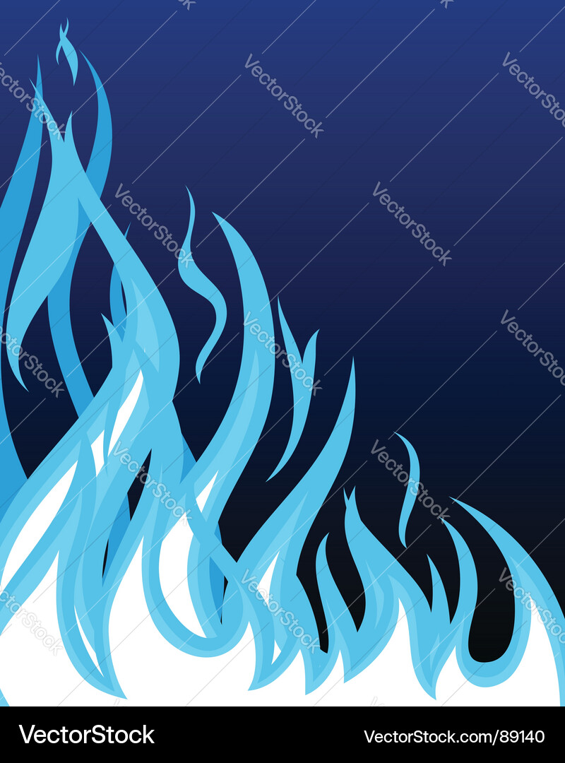 Dynamic Flame Background vector image