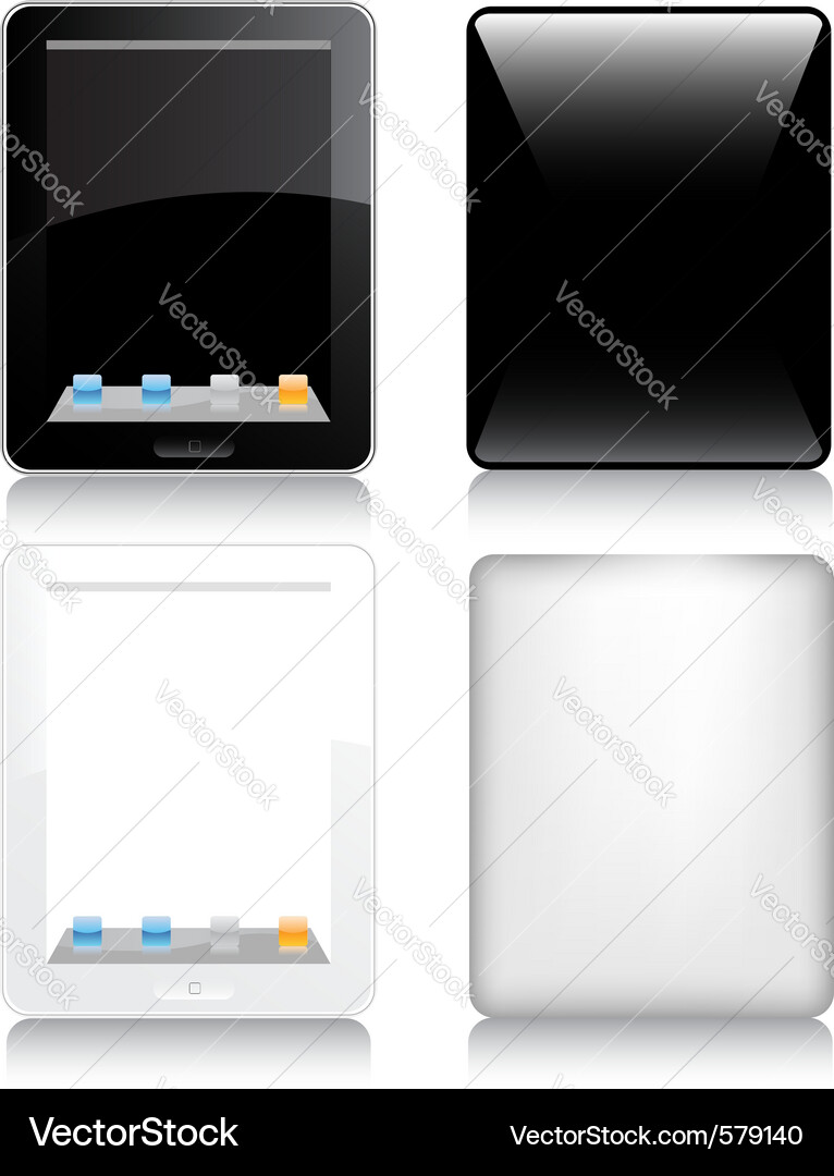 Modern Tablet Computer Vector Image