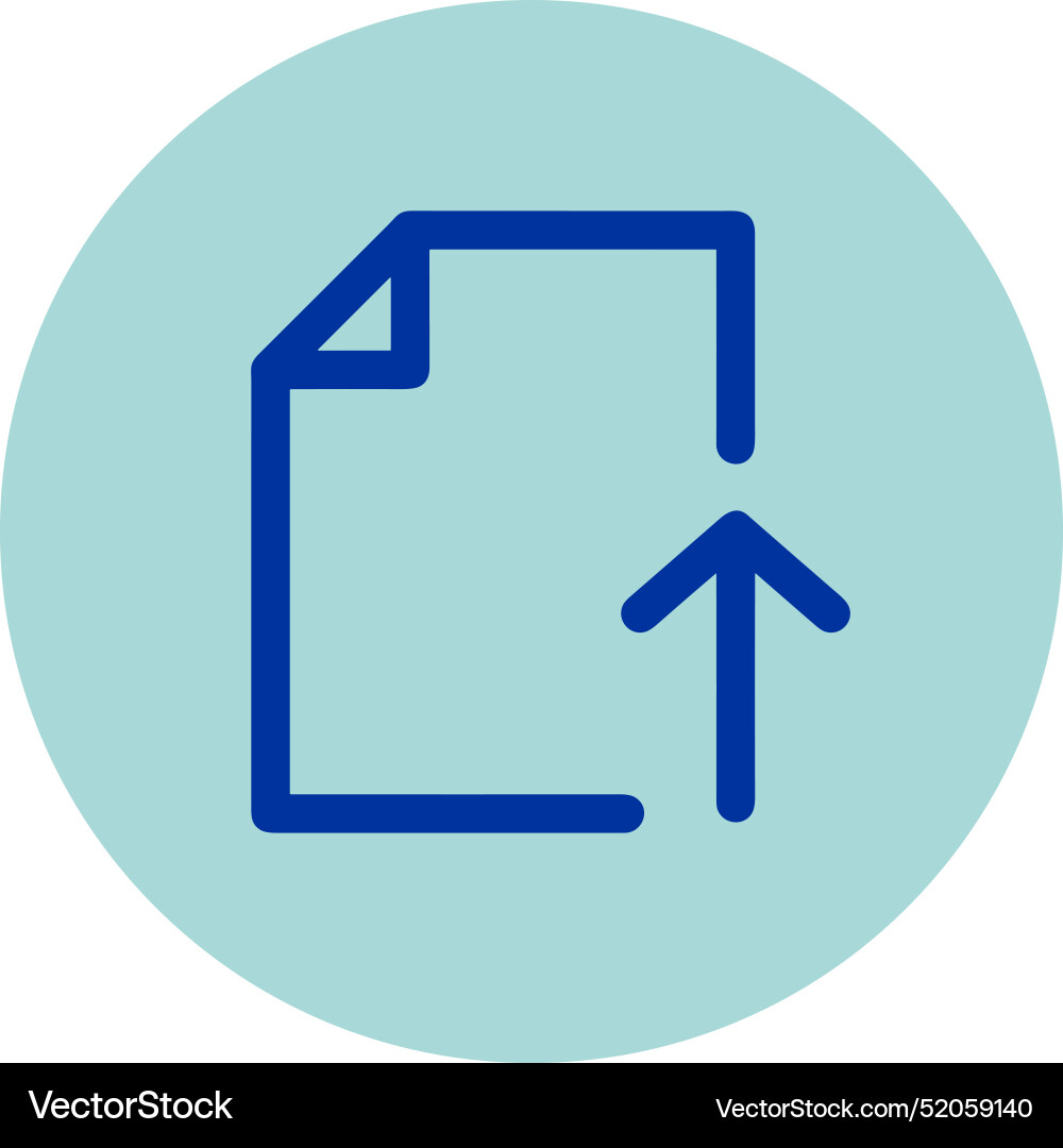 Upload outline icon symbol image Vector Image