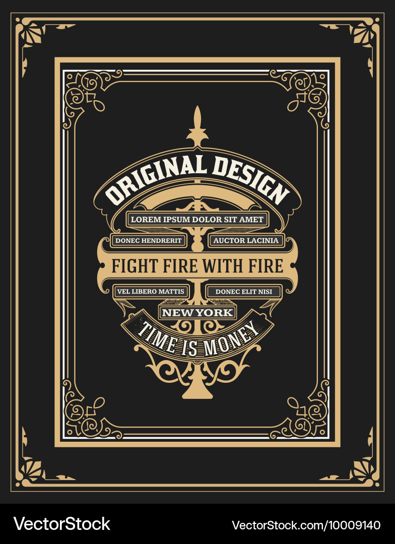 Vintage Frame Set - Classic Style vector image