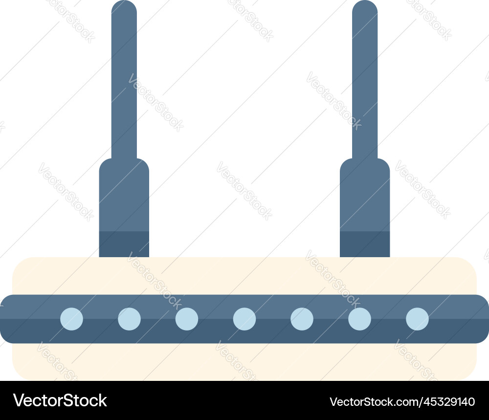 Wifi router icon flat interface button Wifi router icon flat interface button vector image