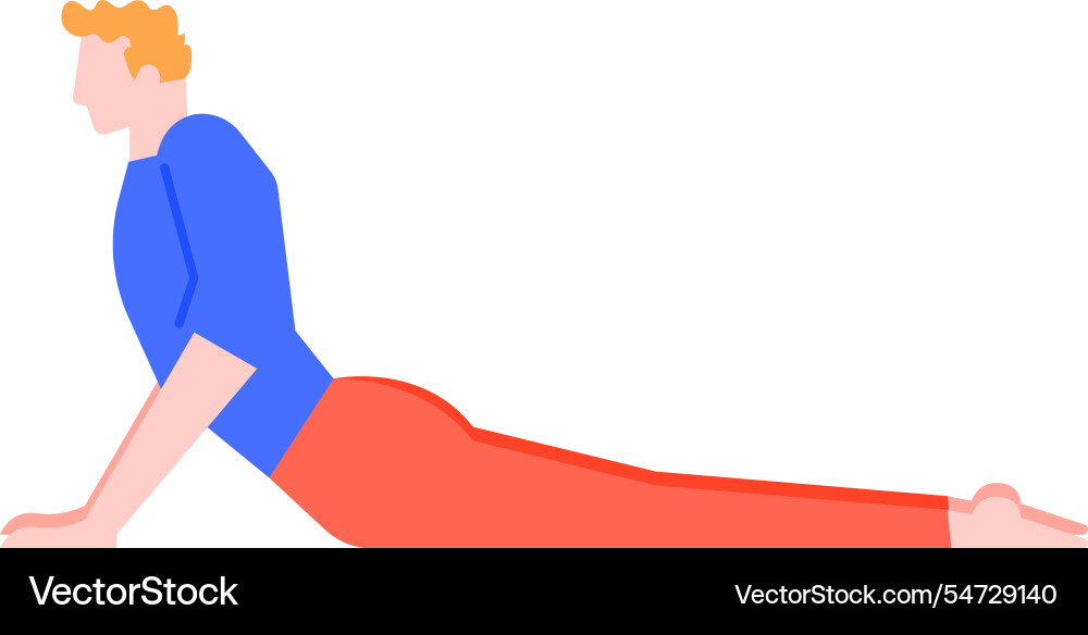 Young man with blond hair wearing a blue t shirt Young man with blond hair wearing a blue t shirt vector image