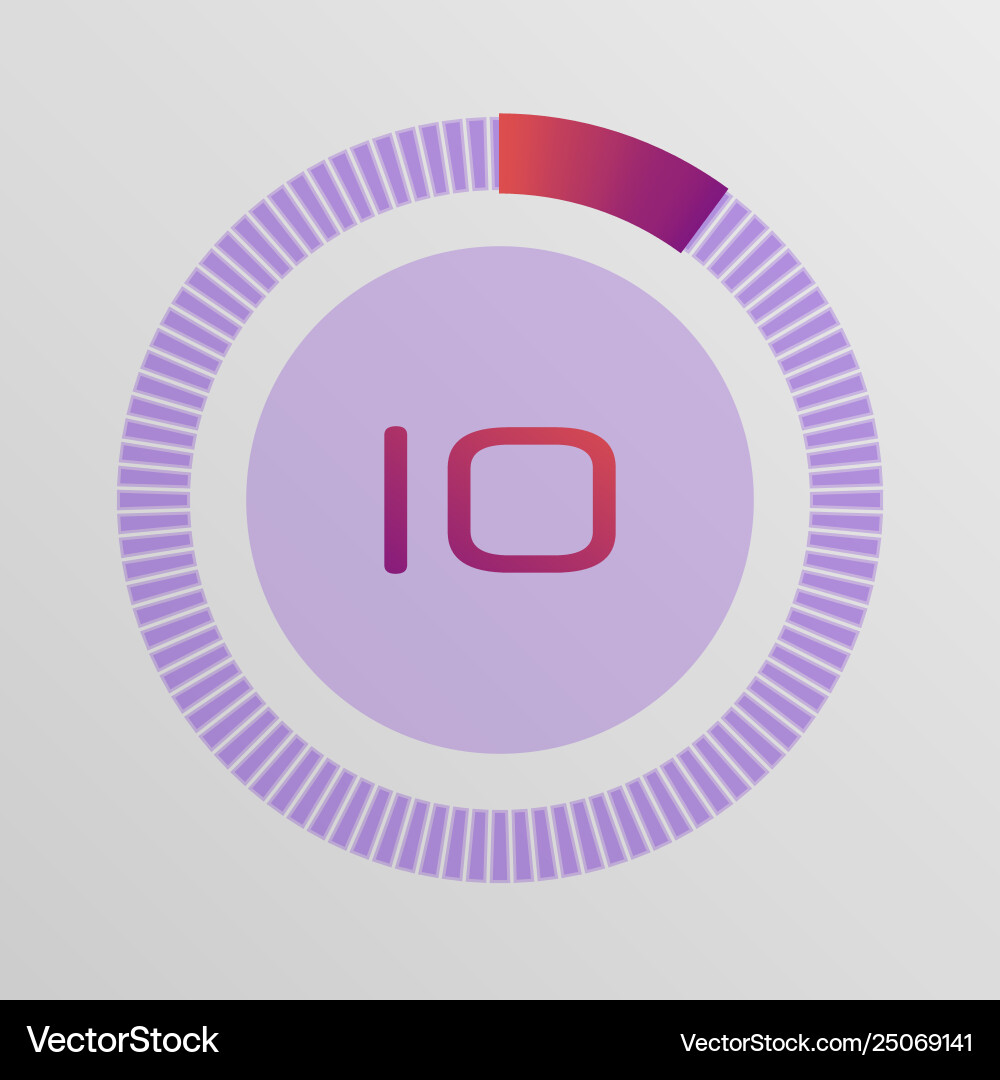 Circular interval timer Vector Image
