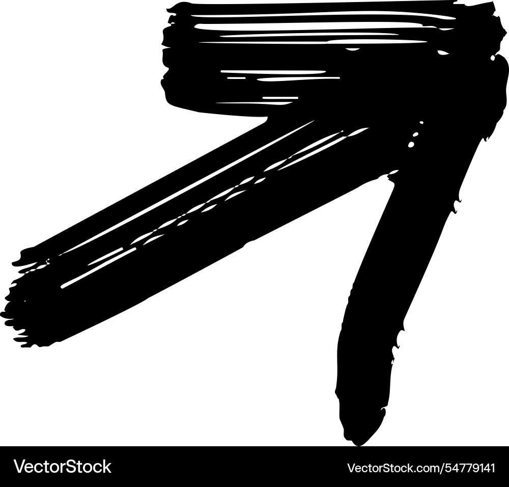 Handdrawn direction arrow graffiti pointer Vector Image