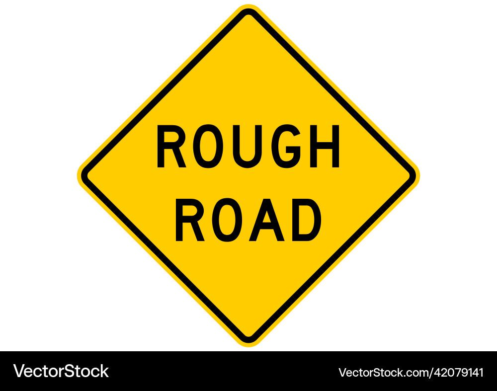 Hazardous Road Surface Vector Image