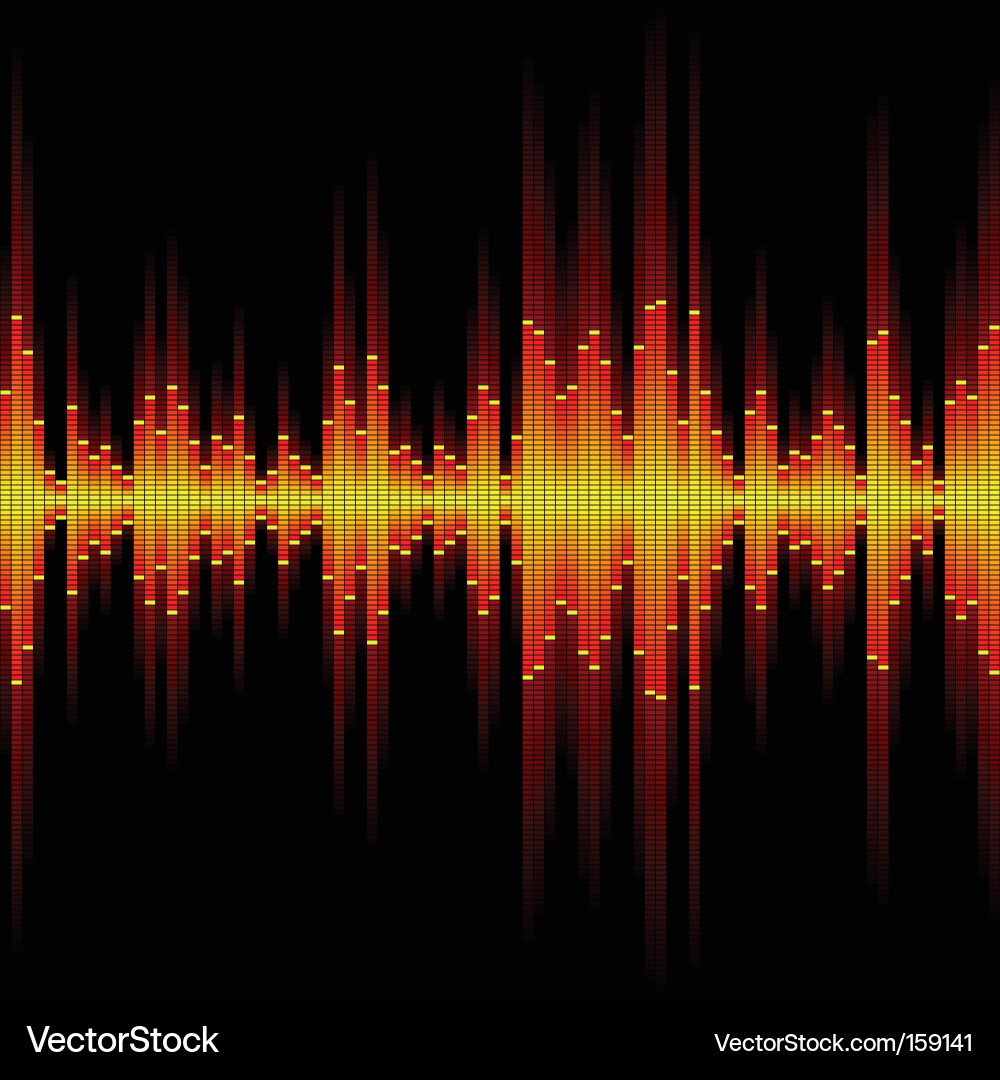 Sound Waveform Display vector image