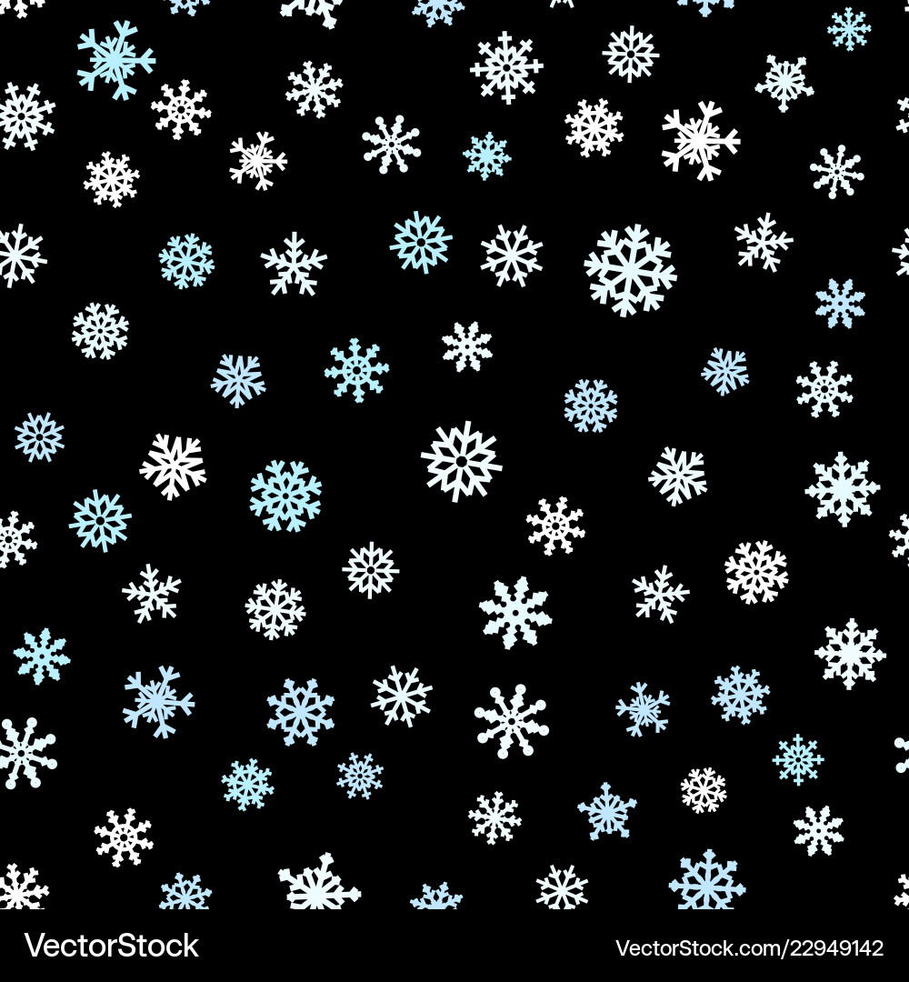 Snowflall seamless pattern background Snowflall seamless pattern background vector image