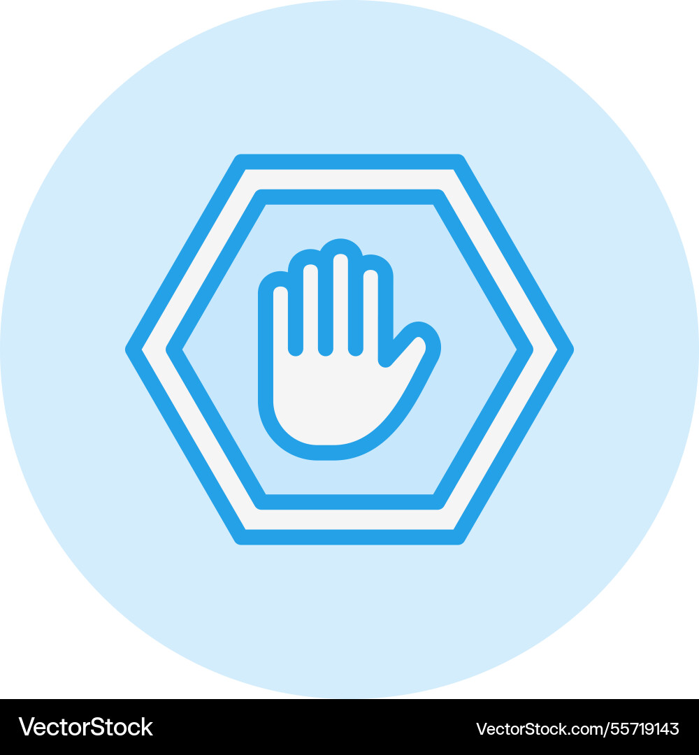 Ad block icon design Vector Image