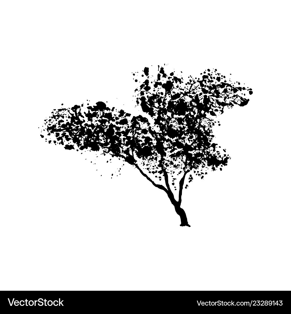 Green tree isolated on white background Green tree isolated on white background vector image