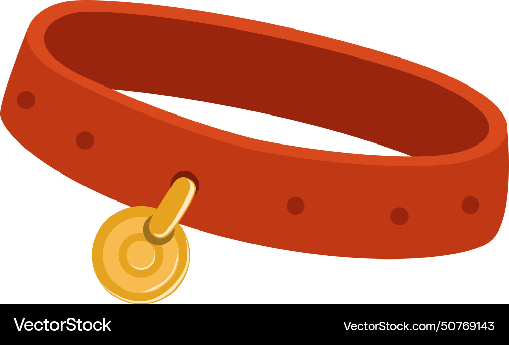 Hundehalsband Cartoon Ikone Welpen Haustier Symbol Hundehalsband Cartoon Ikone Welpen Haustier Symbol vektorbild