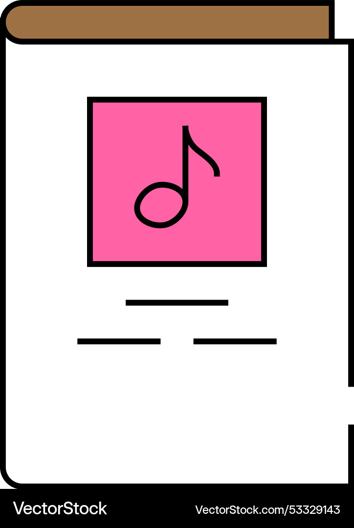Notes book icon color Vector Image
