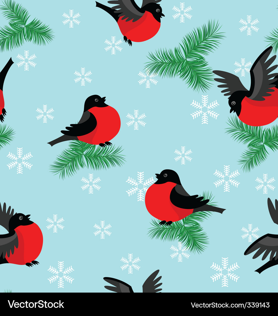 Winter pattern Vector Image