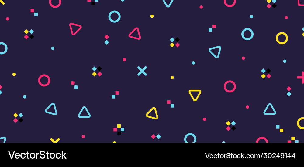 Abstract colorful geometric hipster pattern Vector Image