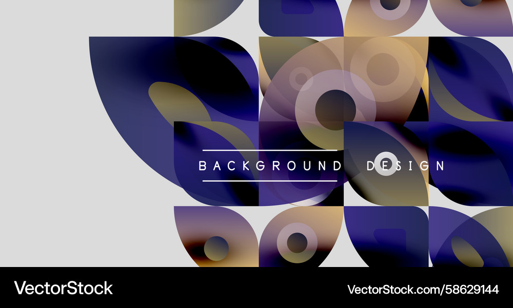 Abstract fluid shapes overlap creating dynamic Vector Image