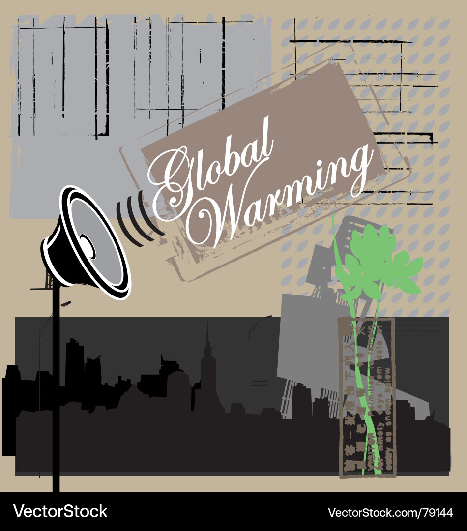 Climate Change Warning Vector Image