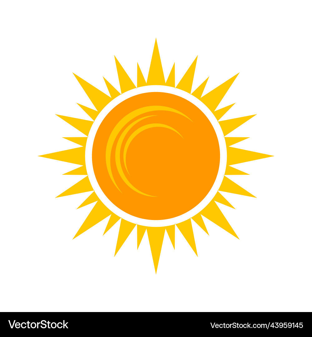 Bright Sun Icon Royalty Free Vector Image - VectorStock