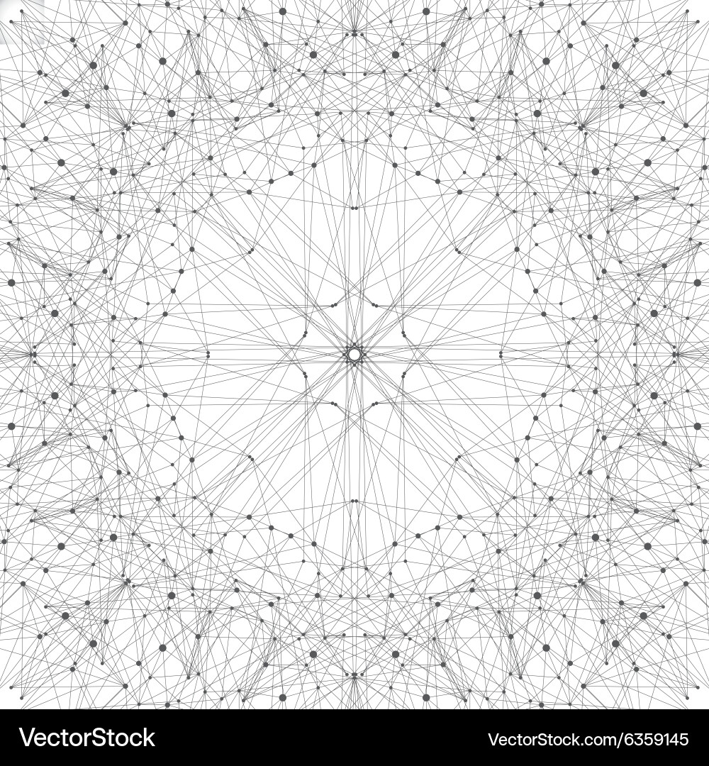 Complex Network Abstract Background vector image