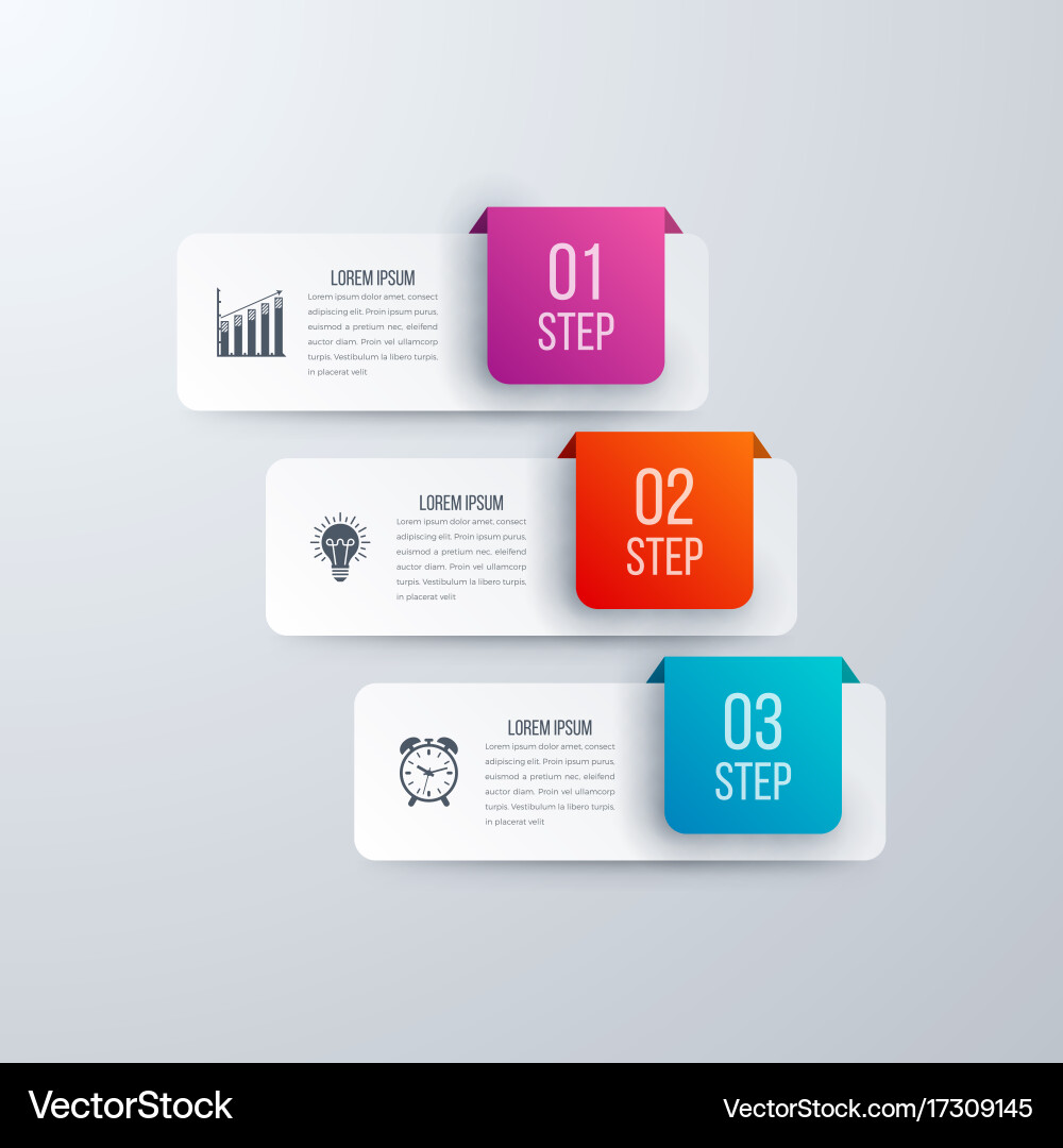 Data Visualization Templates - Square Options vector image