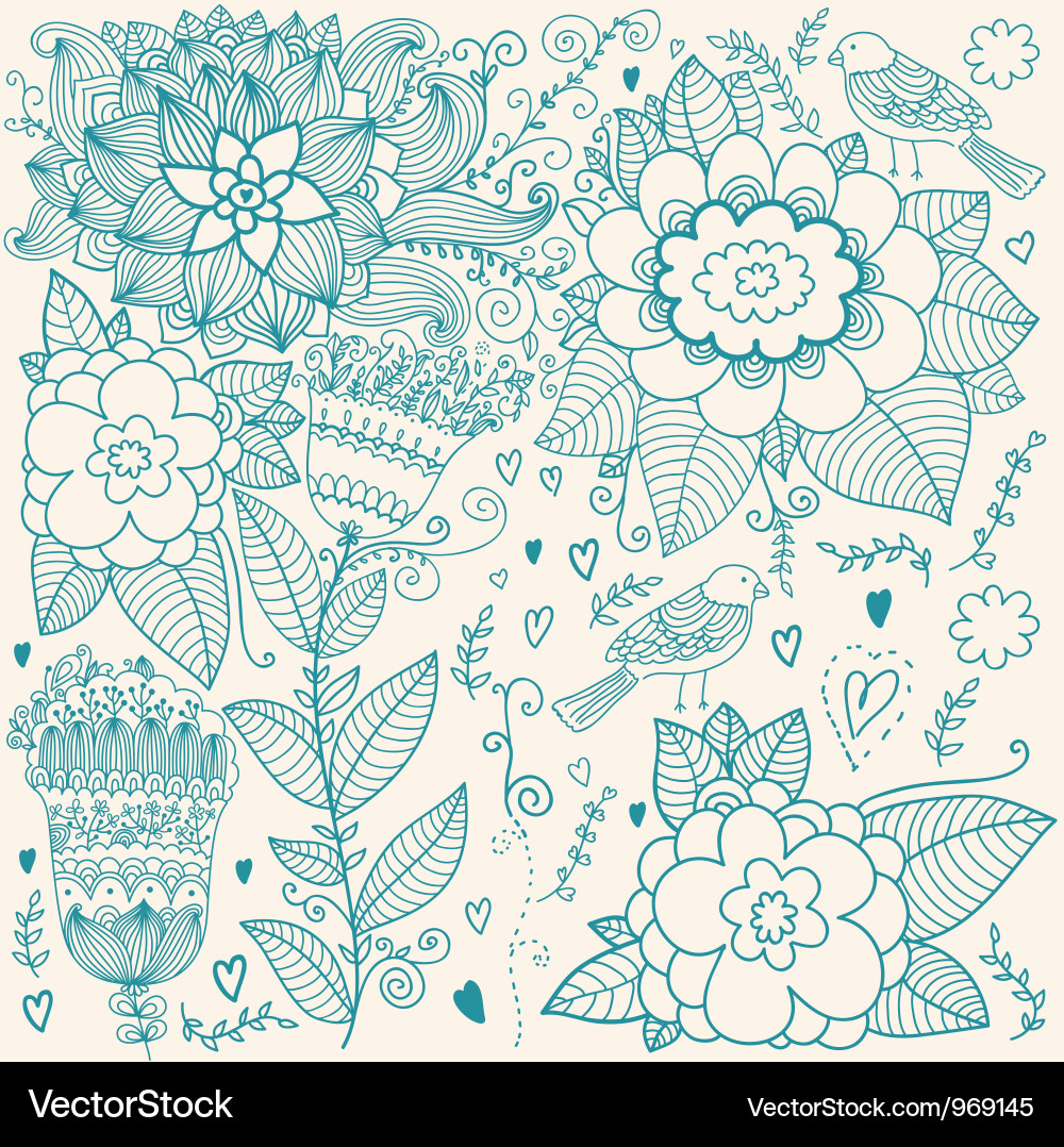Floral background Vector Image
