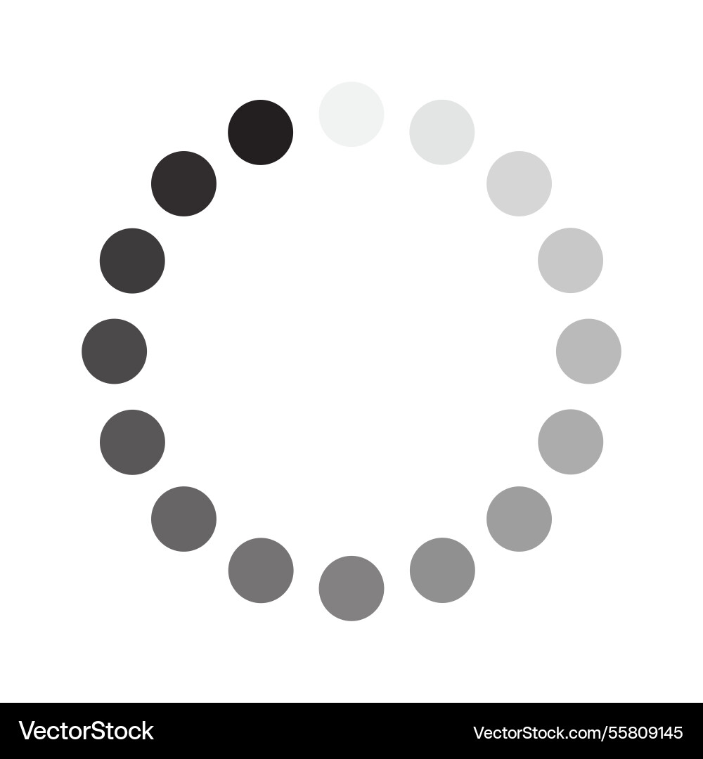 Loading circle round white gradient Vector Image