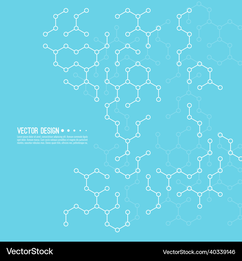 Abstract background of molecular structure Abstract background of molecular structure vector image