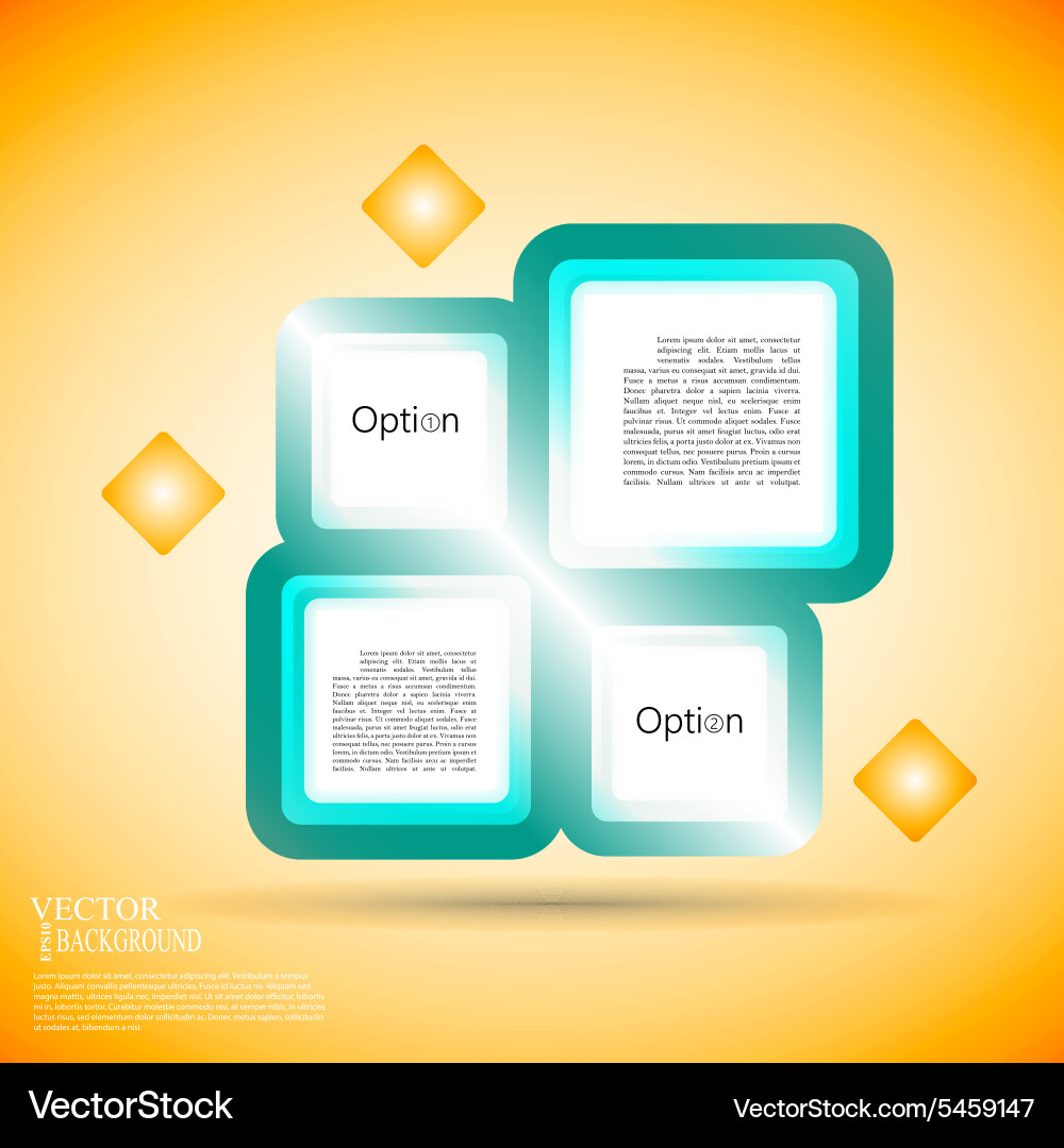 Abstract background of color boxes template vector image