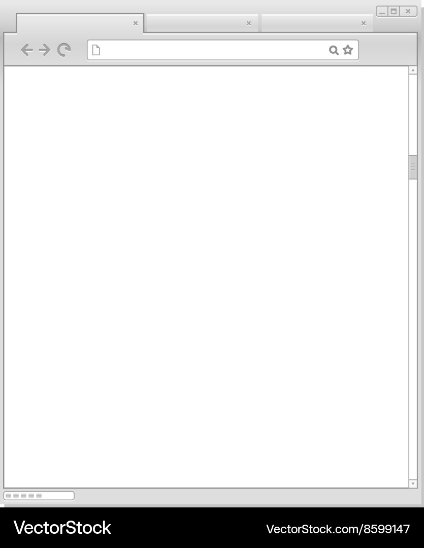Web browser windows template vector image