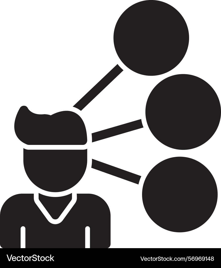 Predictive dialer glyph style icon design Vector Image
