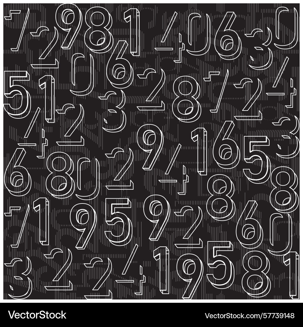 Repeat typography print design Vector Image