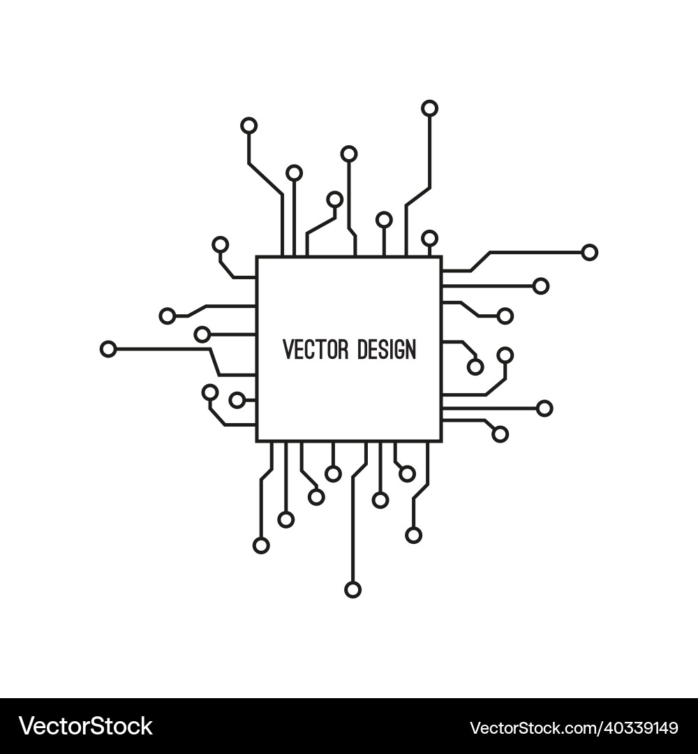 Abstract background with circuit board Abstract background with circuit board vector image