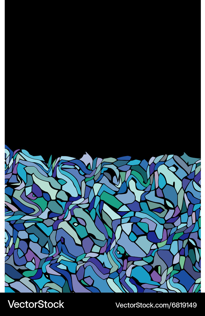 Abstract shape background pattern in multiple blue Vector Image