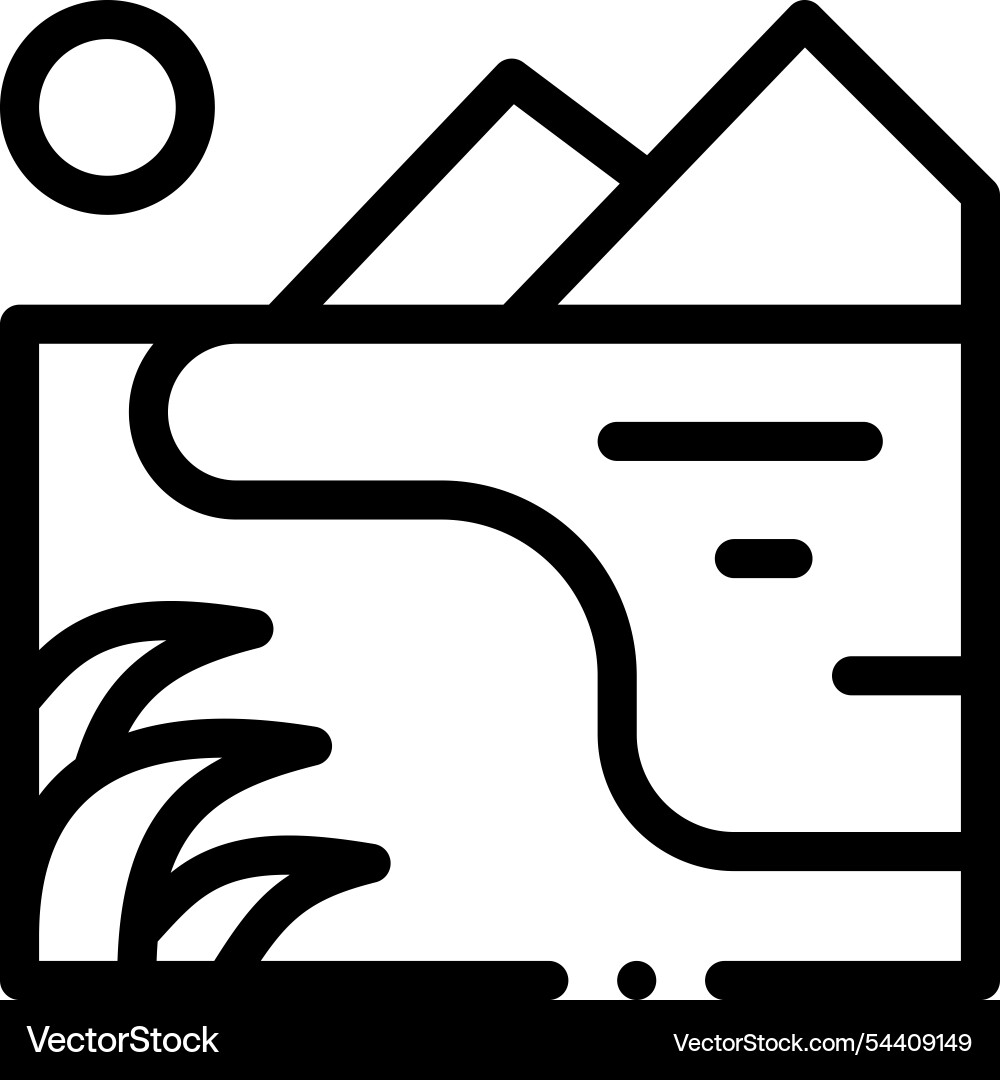 Lakshmi icon thin linear style design isolated Lakshmi icon thin linear style design isolated vector image