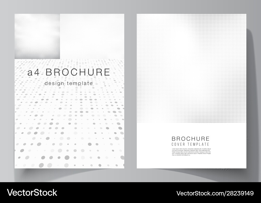 Layout a4 cover mockups design templates vector image