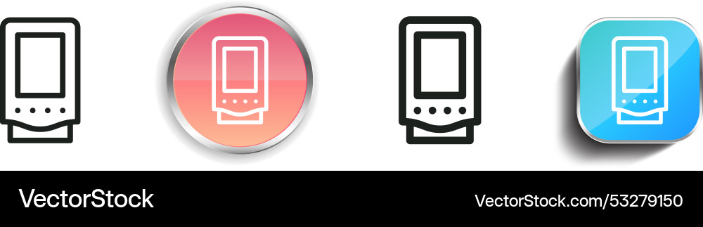 Digital assistant icon thin linear regular Digital assistant icon thin linear regular vector image