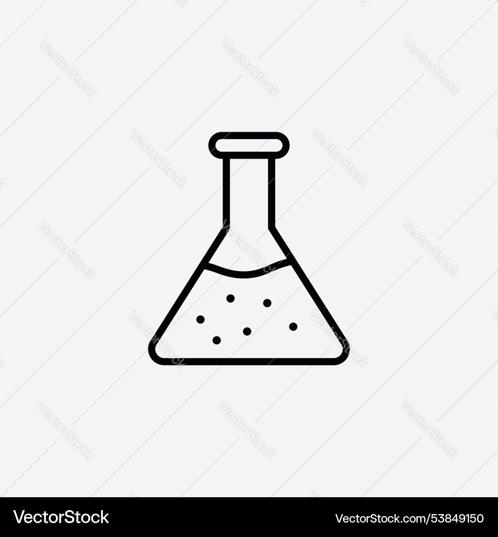 Flask icon set Vector Image