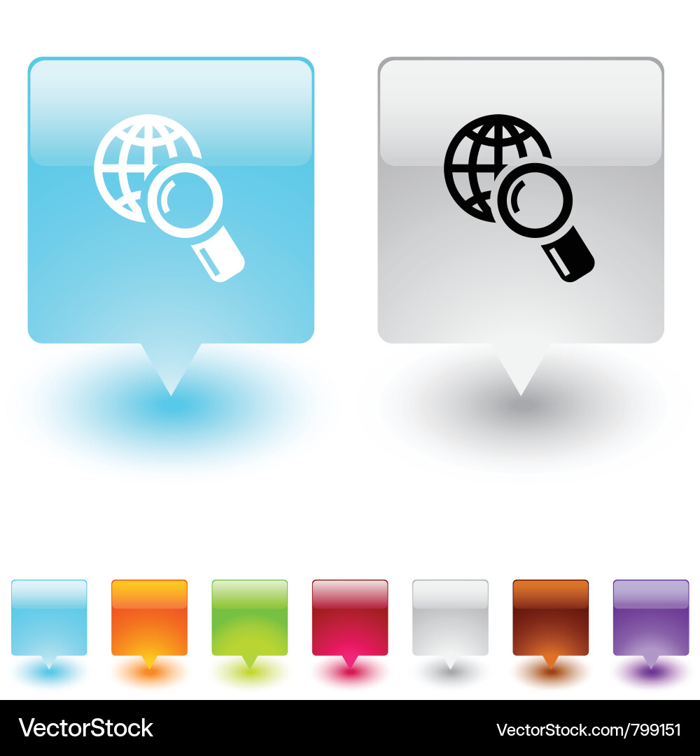 Add to cart square button Vector Image
