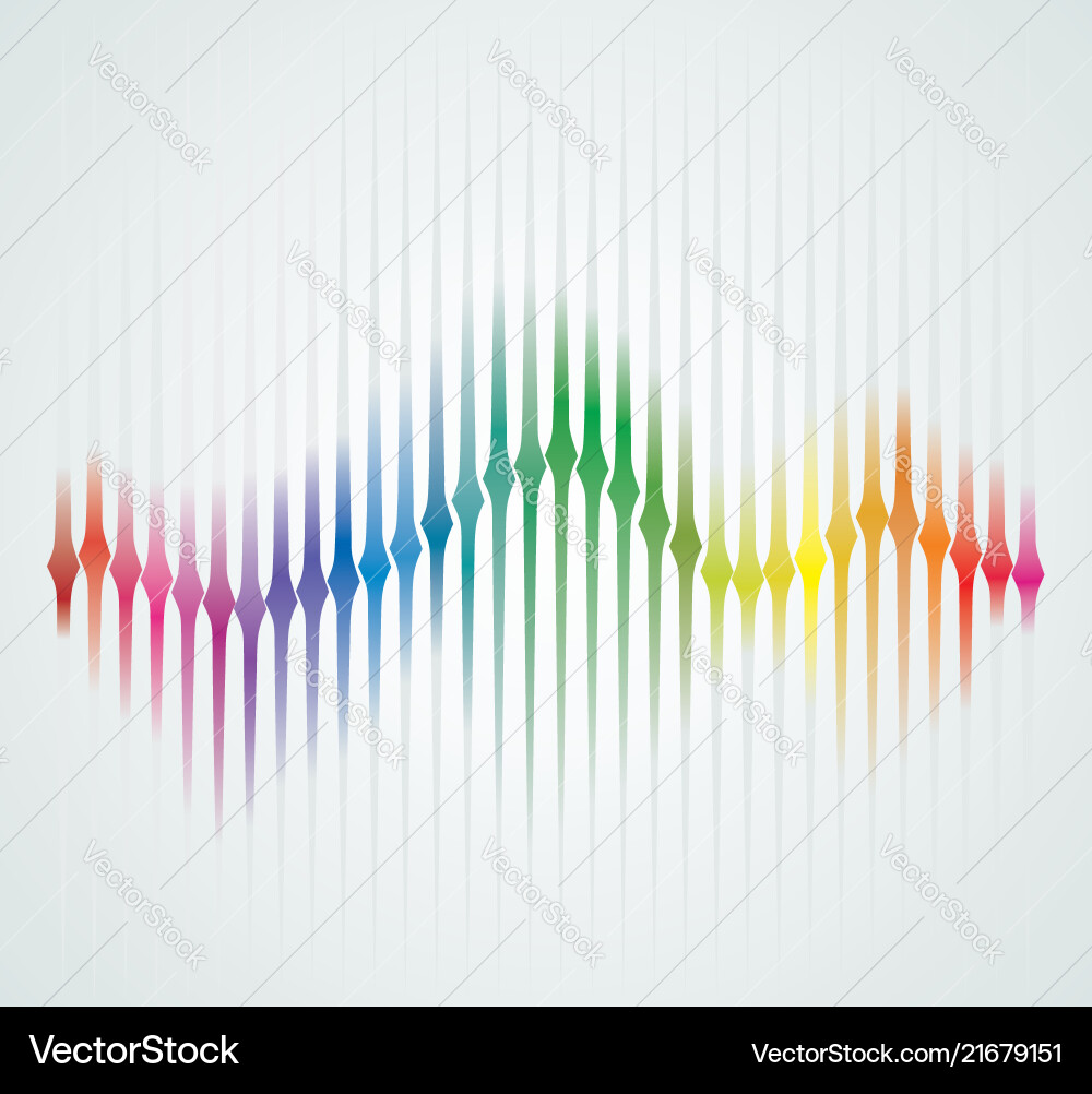 Background with color sound wave from equalizer Background with color sound wave from equalizer vector image