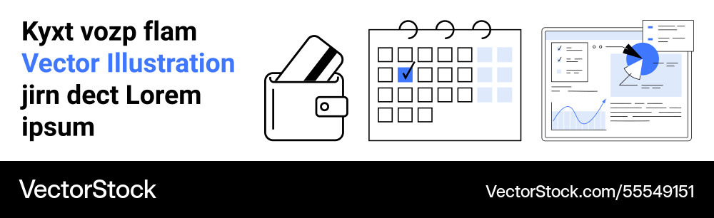 Seamless integration of finance scheduling Seamless integration of finance scheduling vector image