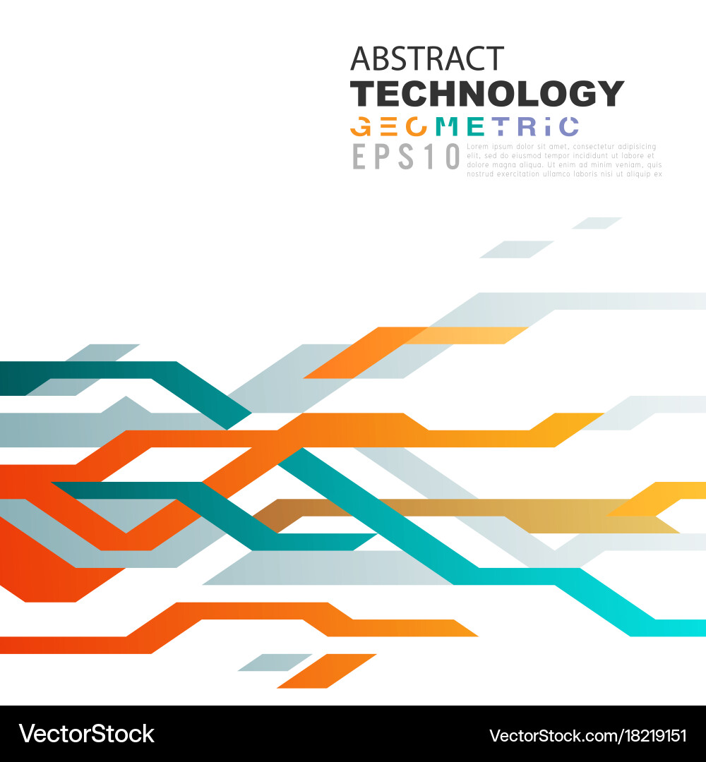 Tech Circuit Network Background vector image