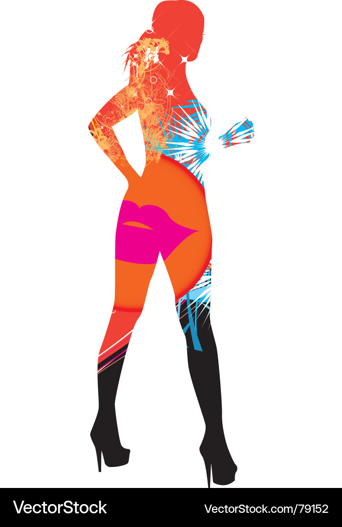 Dancer Silhouette Vector Image