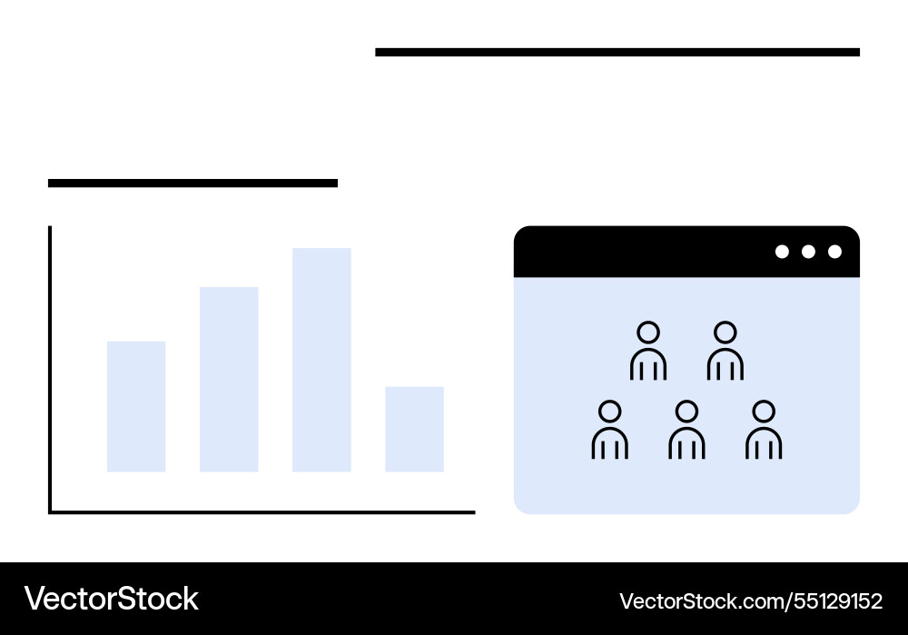 Graph analysis and team collaboration through Graph analysis and team collaboration through vector image