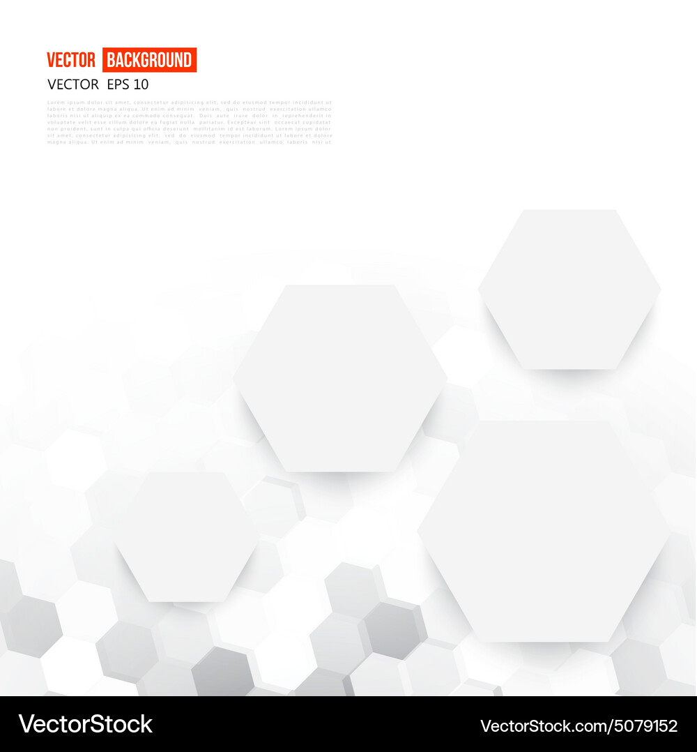 Modern Hexagonal Abstract Background Vector Image