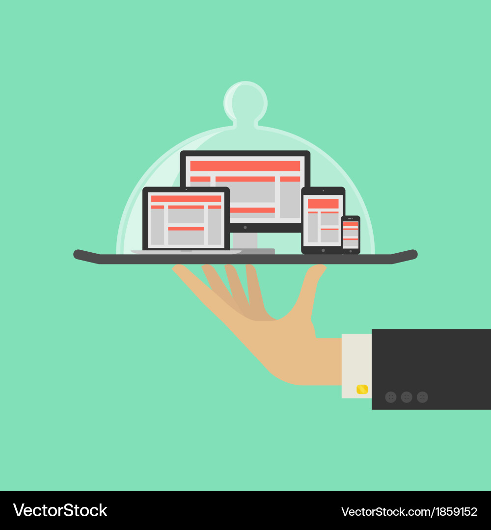 Responsive Website Concept vector image