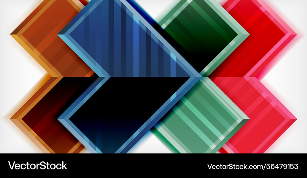 Abstract geometric design overlapping squares Abstract geometric design overlapping squares vector image