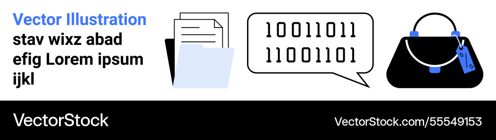 Digital communication document sharing and data Digital communication document sharing and data vector image