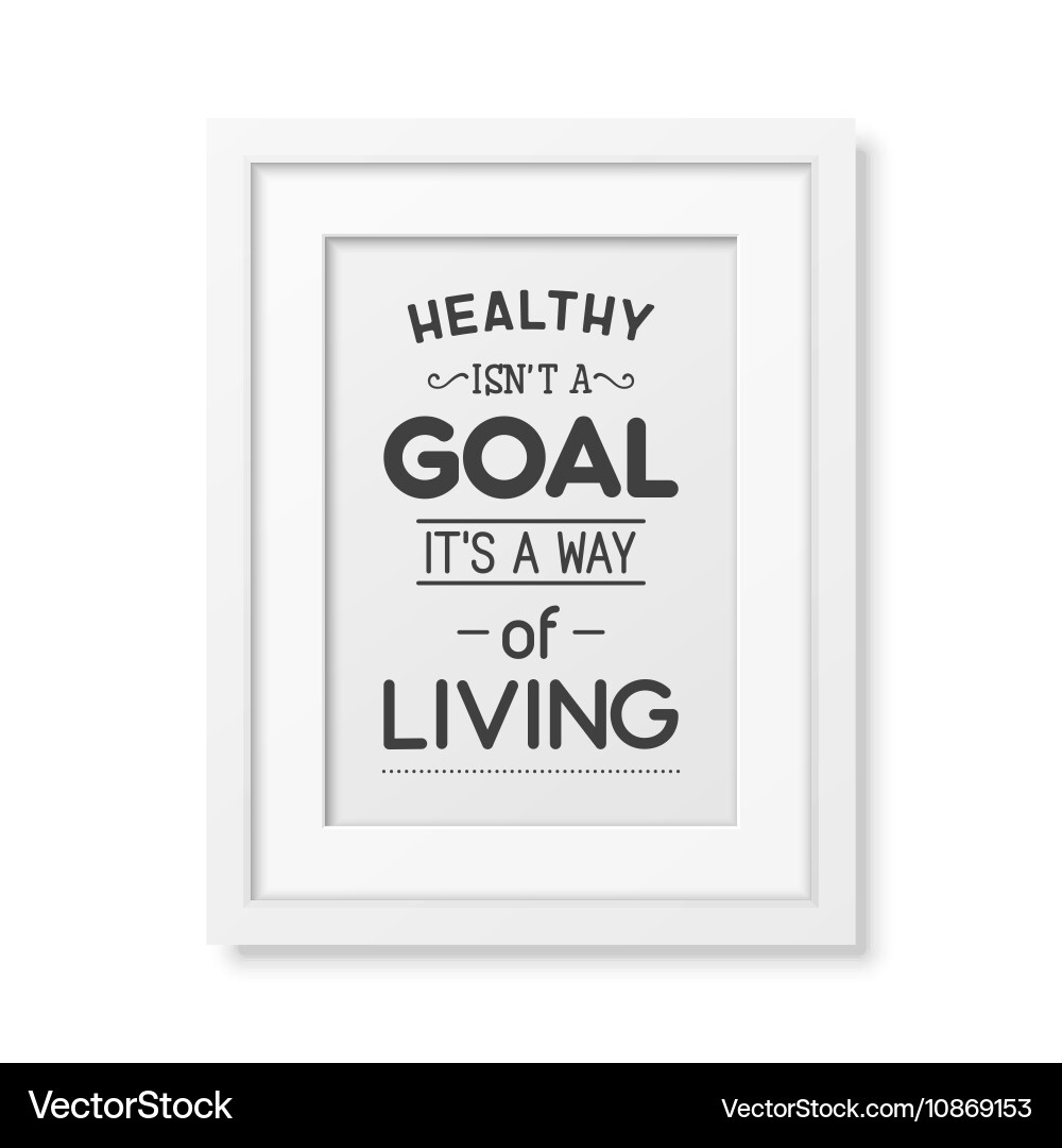 Health quote typographical poster Vector Image