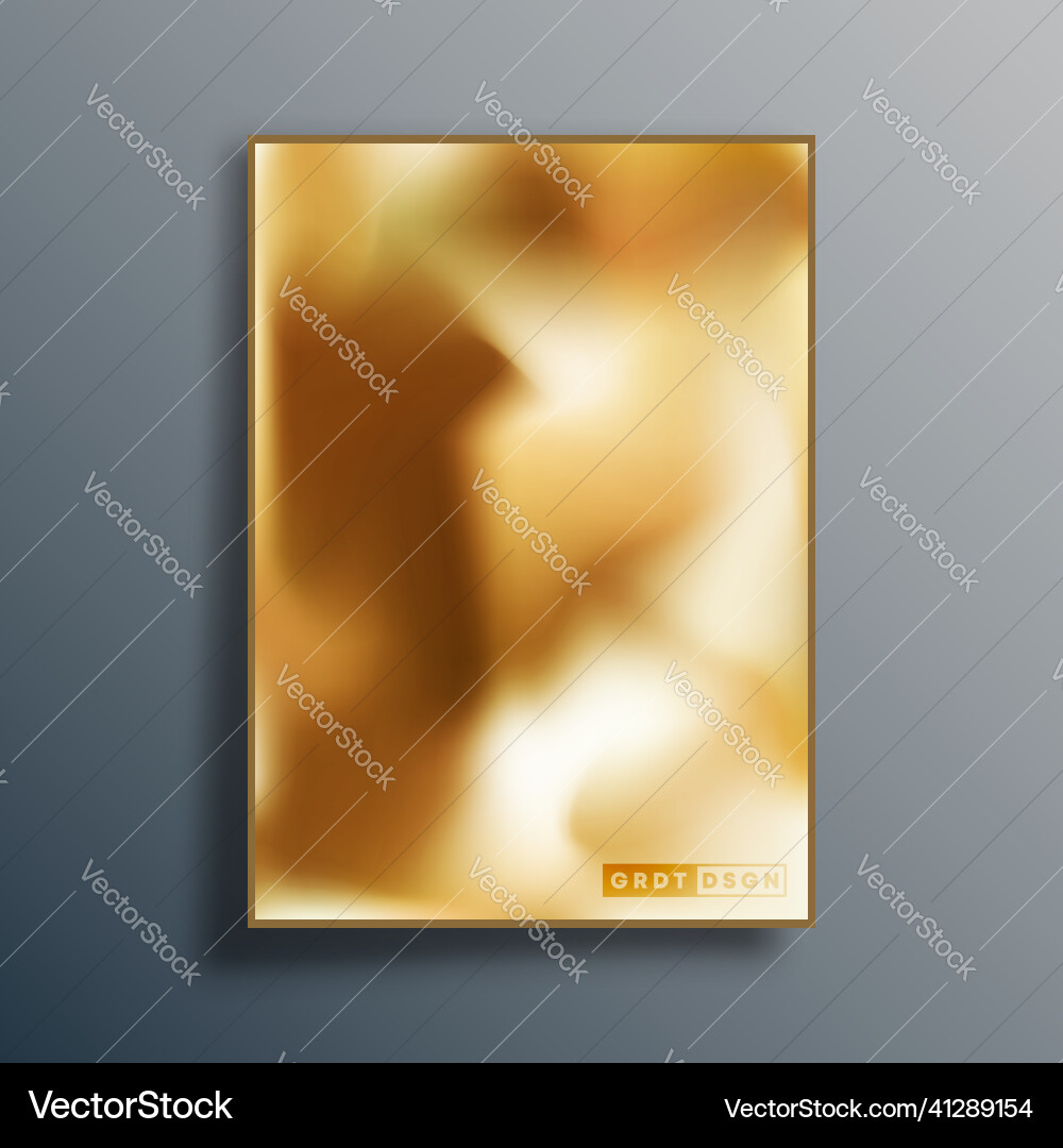 Abstract poster design with colorful gradient vector image