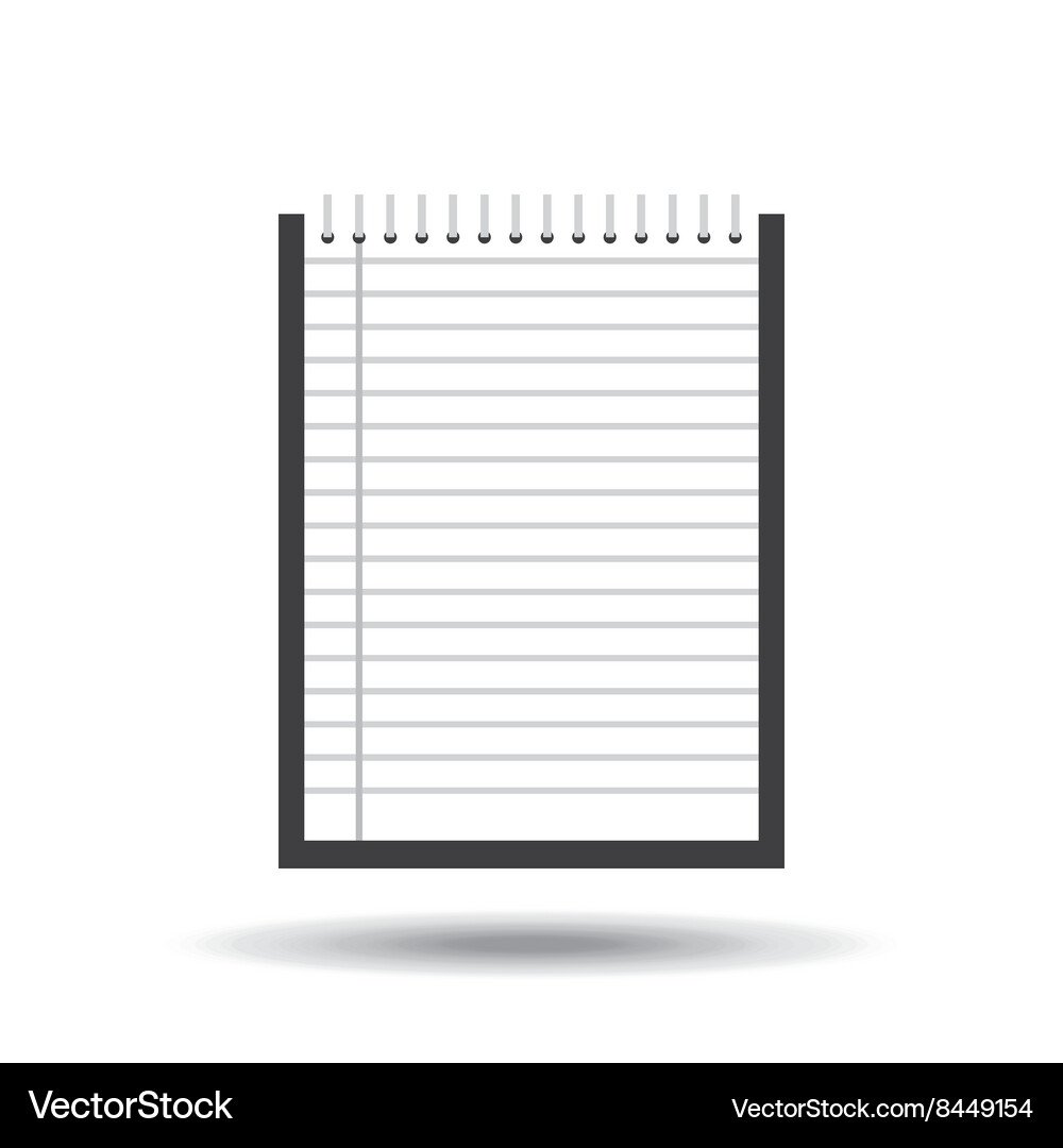 Notebook paper design Vector Image