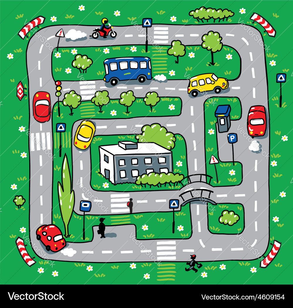 Road pattern Vector Image