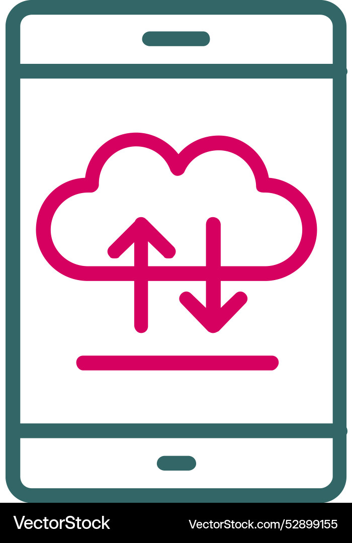 Cloud computing icon design Vector Image